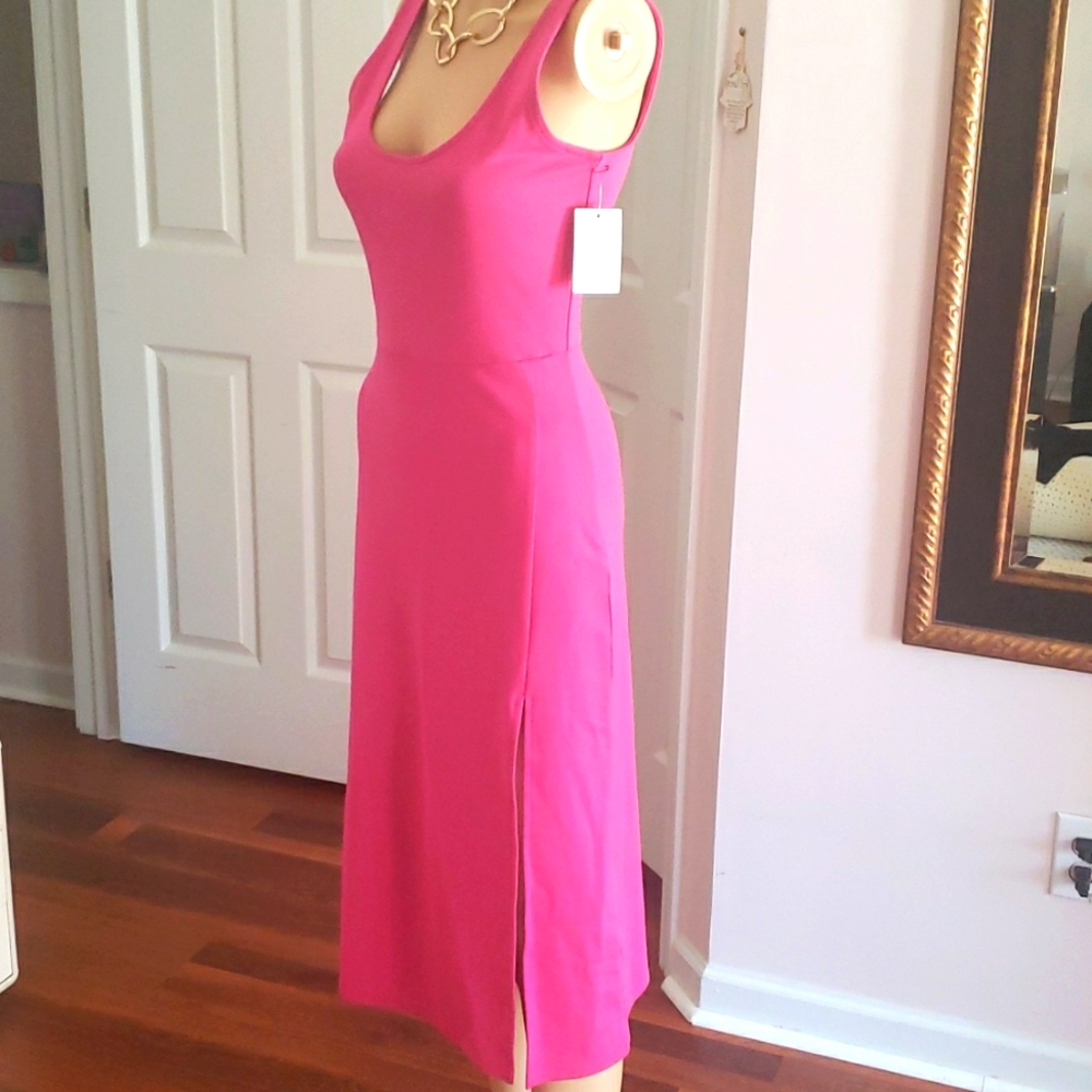 Open Edit pencil dress pink Fuschia Small